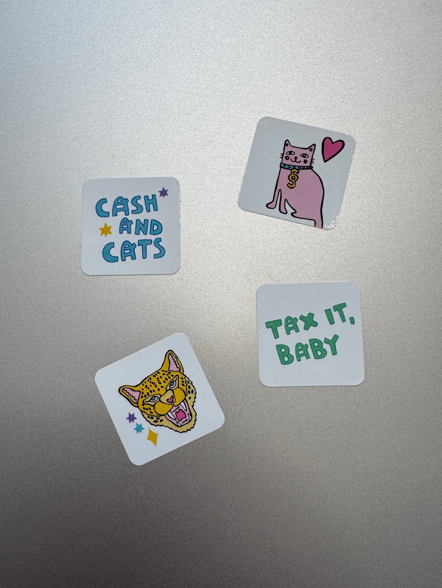 STICKER | 6x Klein Rose/Blue