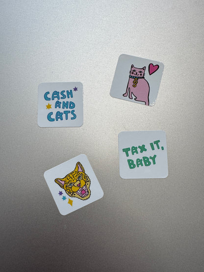 STICKER | 6x Klein Rose/Blue